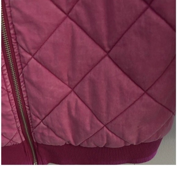 WILD FABEL HOT PINK  COAT QUILTED COTTON WOMENS 38 CHEST RIBBED SLEEVE & BOTTOM - Picture 6 of 14